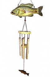 Співочі вітру 5 трубочок Риба зелена No1