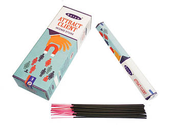 Пахощі ароматичні палички Приймання клієнтів шестигранник Satya ATTRACT CLIENT