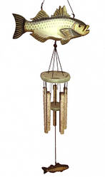 Тягарці вітру 5 трубочок Риба зелена No4