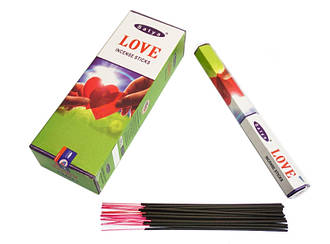 Пахощі ароматичні палички Любов шестигранник Satya LOVE