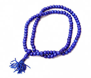 Чітки з кістки 8 мм. Сині