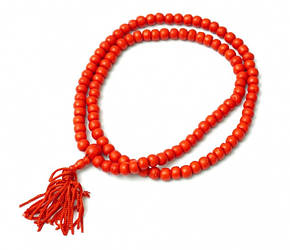 Чітки з кістки 8 мм. Коралові