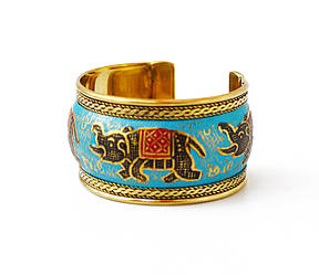 Браслет Слоники Синій