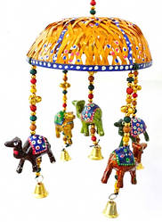 5 акрилових тварин під куполом арт.Gap391 Жовта