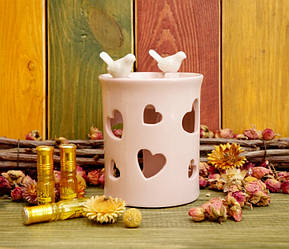 Аромалампа керамічна Дві пташки на краю NoB