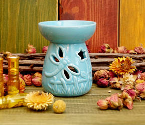 Аромалампа керамічна Стрекоза Блакитна