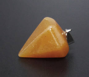 Маятник для біолокації Пірамідка Жовтий халцедон