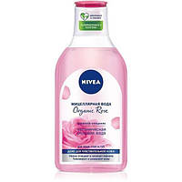 Двухфазная мицеллярная вода Nivea Organic Rose 400мл