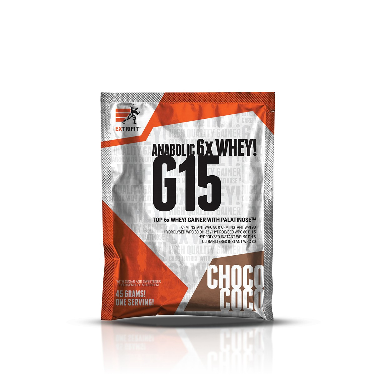 Гейнер Extrifit G15 Anabolic Gainer 45 g (Chocolate), фото 1