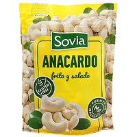 Горішки кеш'ю смажений з сіллю (без глютену) Совіа Sovia anacardo 150g 24шт/ящ (Код: 00-00013011)