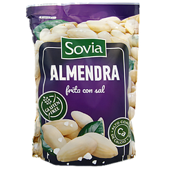 Горішки мигдаль смажений з сіллю (без глютену) Совіа Sovia almendra 200g 20шт/ящ (Код: 00-00013012)