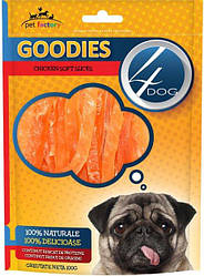 Ласощі для собак 4Dog Goodies Soft Chicken Slices (Скибочки з курки) 100г