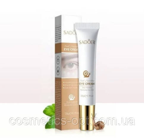 Крем для очей SADOER Snail Eye Cream з муцином равлика, 20 г