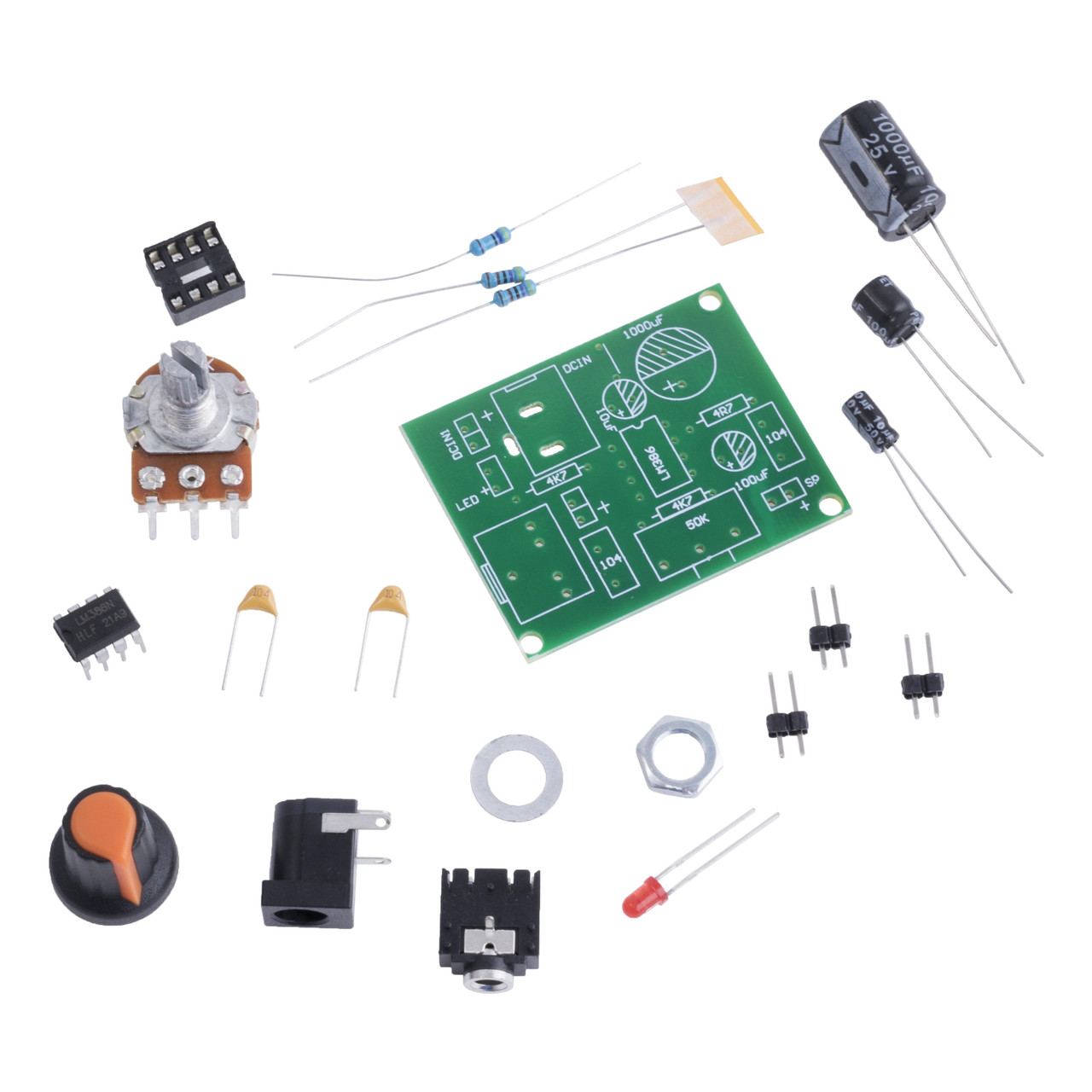 Набір підсилювач звукових частот (ПЗЧ) моно на LM386 для самостійного збирання
