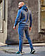 Зимовий спортивний костюм чоловічий на флісі сірий, фото 5
