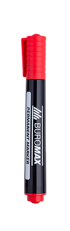 Маркер BuroMax BM.8700-05 червоний, фото 2
