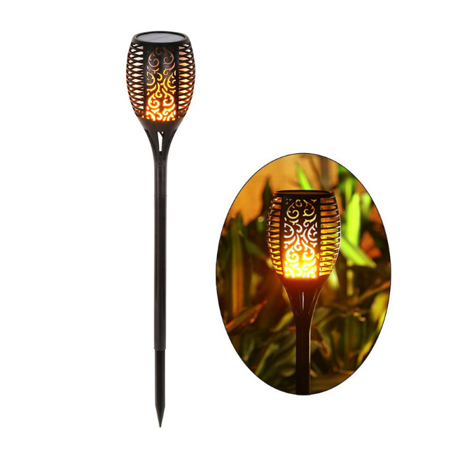 Водонепроникний ліхтар 52 см з ефектом полум'я Solar flame led light sensor activated