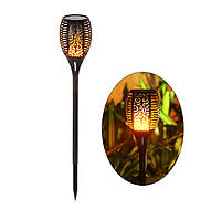 Водонепроникний ліхтар 52 см з ефектом полум'я Solar flame led light sensor activated