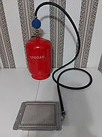Газовий нагрівач 3 кВт із балоном 12 літрів + Редуктор зі шлангом, фото 5