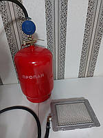 Газовий нагрівач 3 кВт із балоном 12 літрів + Редуктор зі шлангом, фото 4