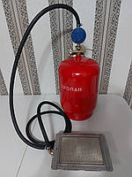 Газовий нагрівач 3 кВт із балоном 12 літрів + Редуктор зі шлангом, фото 2