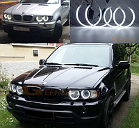 LED E53 кольца для е53 кузова X5 BMW яркие белые ангельские глазки х5