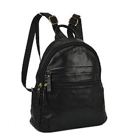 Жіночий шкіряний рюкзак чорного кольору NM20-W775A