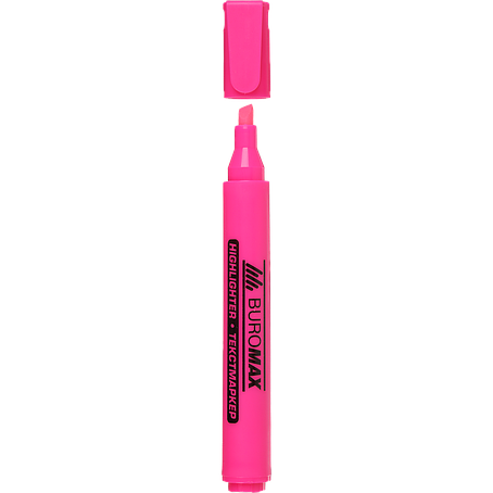 Маркер BuroMax BM.8906-10 рожевий, фото 1