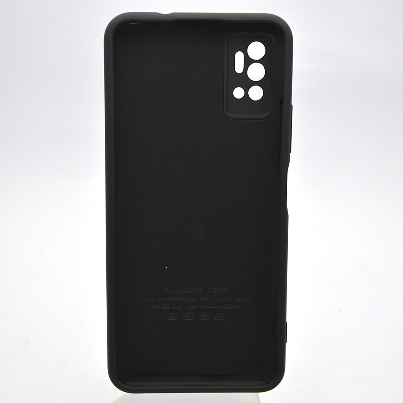 Чохол накладка Silicon Case Full Camera для ZTE Blade A71 Black/Чорний, фото 4