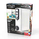 Масляний обігрівач Adler AD 7817 2500W, фото 7