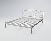 Кровать металлическая Карисса Белый бархат 120*190 см (Tenero TM)