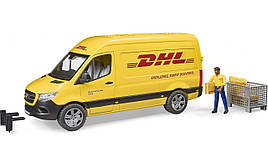 Іграшка Bruder Mercedes Sprinter фургон DHL з фігуркою та аксесуарами 1:16 (02671)