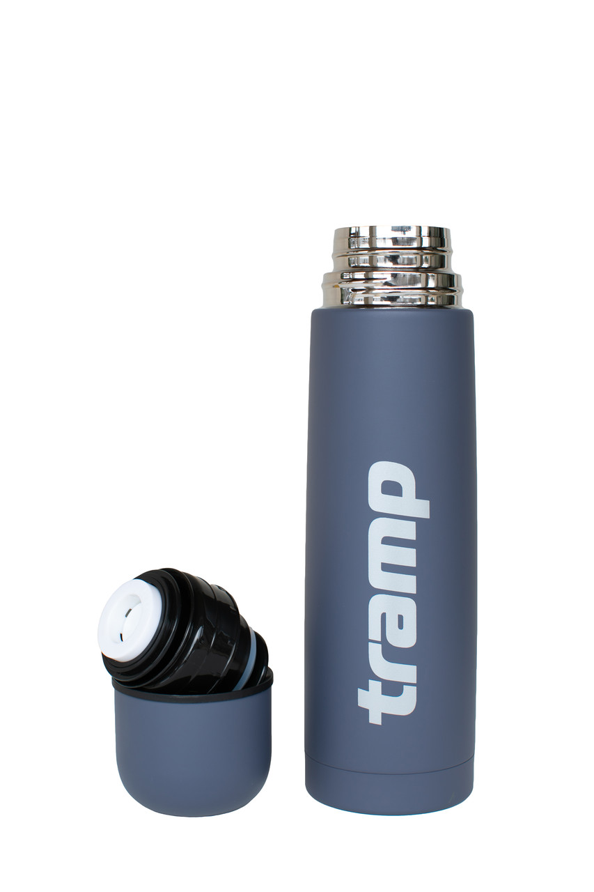 Термос TRAMP Basic 1 л UTRC-113 Сірий, термос для гарячих і холодних напоїв, фото 1