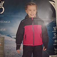 Детская термо мембранная куртка для девочки Lupilu Сине- малиновая