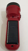 Фонарик аккумуляторный на солнечной батарее 8672 (фонарь, Светодиодный фонарь на голову, ручной фонарь)