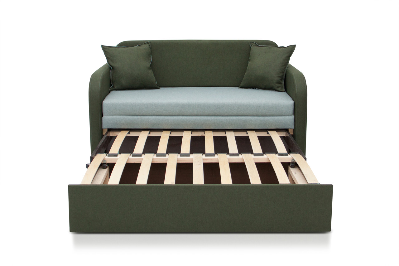 Диван раскладной Карлсон Микс мебель 1,3 (Мальмо 37/72) зеленый/оливковый - фото 6 - id-p1710598255