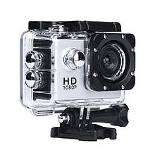 Екшн камера на шолом, A7 Sports Cam, HD 1080p, налобна відеокамера, для спорту, колір — сріблястий (ST)