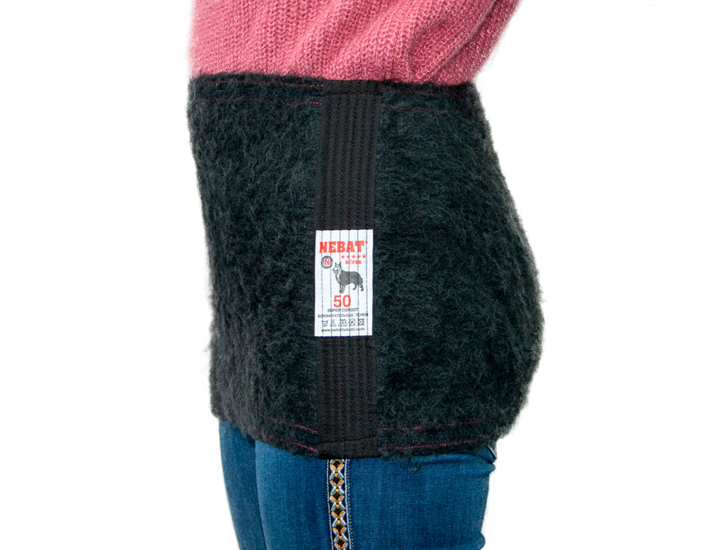 Зігрівальний пояс для спини Nebat Розмір М (талія — 90 см), пояс на поперек (ST), фото 1