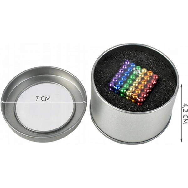Магнитный конструктор головоломка неокуб цветной Neocube 216 5мм магнитные шарики MIX COLOUR (ST) - фото 4 - id-p1710596896