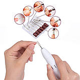 Електричний дриль для нігтів Cadrim, регульована напилок фрезер для манікюру гель лаку, фото 5