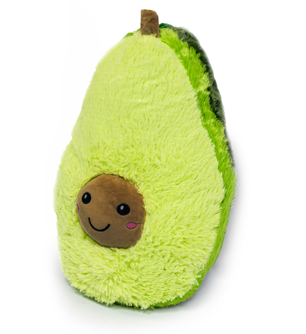 Подушка авокадо іграшка, плюшевий 40 см із коричневою мордочкою, авокадик  ⁇  м`якими грашки авокадик (ST)