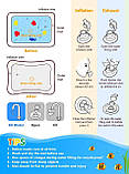 Розвивальний дитячий водний килимок "прямокутний" надувний водяний аквакилимок для дітей із водою й рибками (ST), фото 6