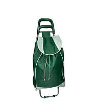 Кравчучка, сумка візка на колесах Зеленого кольору, тачка сумка з коліщатками (ST)