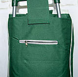 Кравчучка, сумка візка на колесах Зеленого кольору, тачка сумка з коліщатками (ST), фото 2