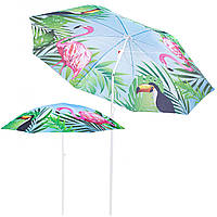 Пляжный зонт Springos 180 см с регулируемой высотой и наклоном