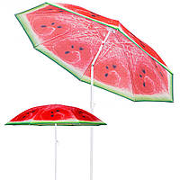 Пляжна парасолька Springos 180 см з регульованою висотою та нахилом