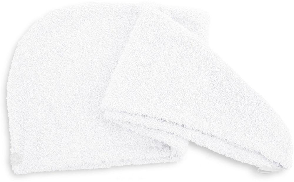 Рушник тюрбан для волосся Shower cap білий, тюрбан для сушіння волосся з мікрофібри ⁇ рушник для волосся (ST)