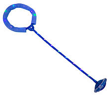 Скакалка на одну ногу синя, нейроскакалка, що світиться, дитяча з доставкою по Україні (ST)