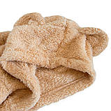 Теплий махровий халат жіночий з капюшоном (Size M) домашній халат з вушками, махровий халат (ST), фото 4