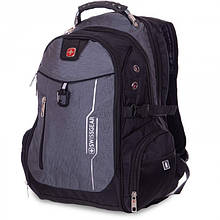 Похідний рюкзак "7608" 35 л Сірий чоловічий рюкзак міський, туристичний рюкзак для подорожей із чохлом (ST)